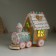 Souvenir Polystone Light "Gingerbread house train in the glaze and sugar" 21x12x18.5 cm