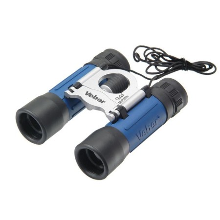 Binoculars VEBER SPORT New BN, 12 × 25, blue / silver color
