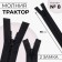 Lightning "Tractor", No. 8, connective, 2 runners, automatic locks, 65 cm, black color