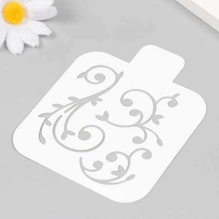 Plastic stencil "monogram" 9x9 cm-1