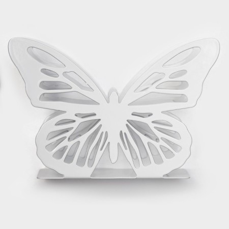 Salphetens Dolyana "Butterfly", 13.5 × 4 × 9 cm, white color-3