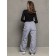 Insulated pants for children, height 140 cm, gray color