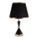 Elizabeth table lamp E27 40W black and gold 25x25x37 cm Risalux