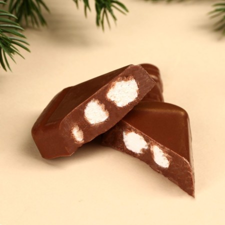 Chocolate bombing with Marshmallow "Russian champagne" in the form of a bottle, 50 g.-3
