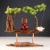 Souvenir tree, porcelain "Little Buddha in Red" with a stand for incense 35x35x9.5 cm