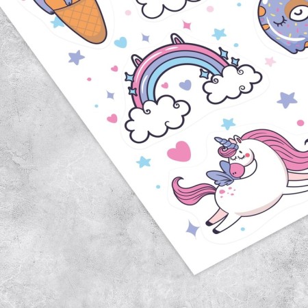 Stykerbook "Unicorns", 8 sheets, 12 x 18 cm-3
