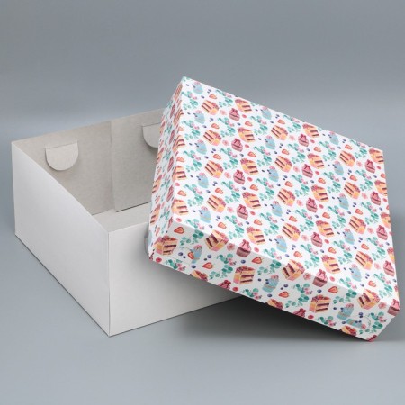 Cake box, confectionery packaging "Sweets", 31 x 31 x 15 cm-2