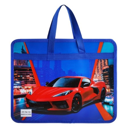 Folder with pens plastic A4, 37 x 22 x 5 cm "Red car"-1