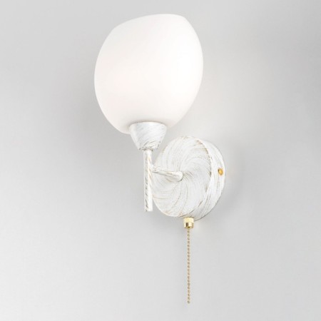 Sconces Citilux "Florida" CL148310, 15x23.5 cm, 1x60W, E14, white color-6