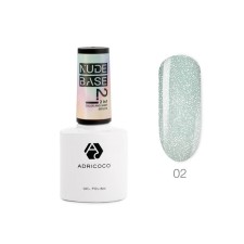 ADRICOCO Nude Base 2 in 1, No. 02 Romance, 8 ml reflective base