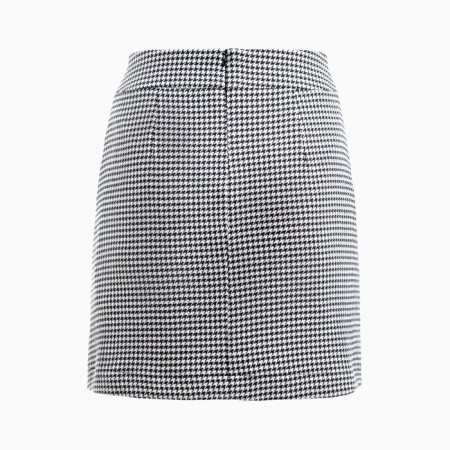 Women's skirt with a cut Mist p. 42, black/white-2