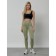 Lingins for fitness women, size 46, khaki color