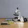 Microscope with a projector, a multiplicity of an increase in 50-1200x, with backlight,