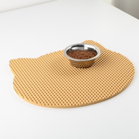 Rug for a bowl and a muzzle tray, beige, 35x41.5 cm-4