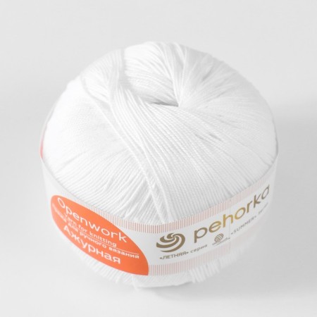 Greek "openwork" 100% Merserized cotton 280m/50g (01-white)-1