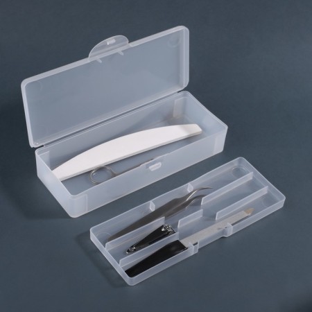 Organizer for storing manicure/cosmetic supplies, with investment, 19 × 7.5 cm, white color