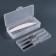 Organizer for storing manicure/cosmetic supplies, with investment, 19 × 7.5 cm, white color