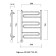 Domoterm electric heated towel rail "Ophelia", 500 x 700 mm, 9 crossbars, left, chrome