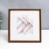 Photo frame Plastic "Mira" 20x20 cm beech with gold (plastic screen)
