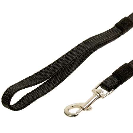 Kaponnoye zonik leash with double latex thread, 5 m x 1.5 cm, black-1