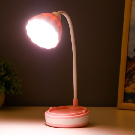 Linei table lamp LED 2W USB AKB Pink 10.5x10.5x37 cm Risalux-3