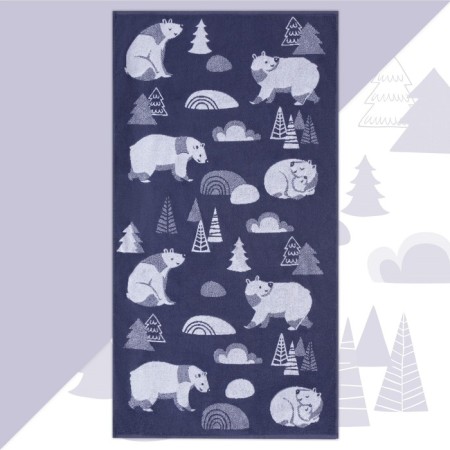 Terry Ethels "Bears", 70x130 cm, 100% cotton, 420g/m2