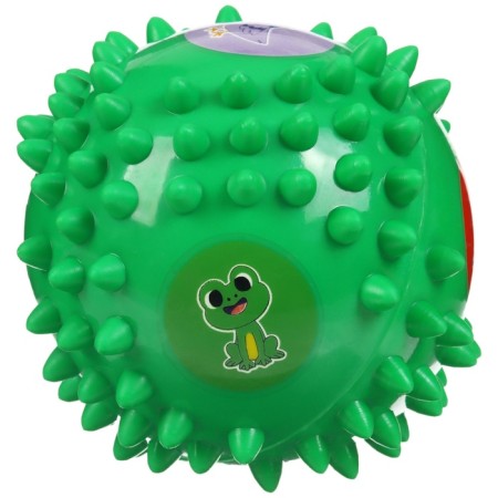 Developing tactile ball "Hedgehog", diameter 9 cm, with a squeak, in a bag, crumb I-4