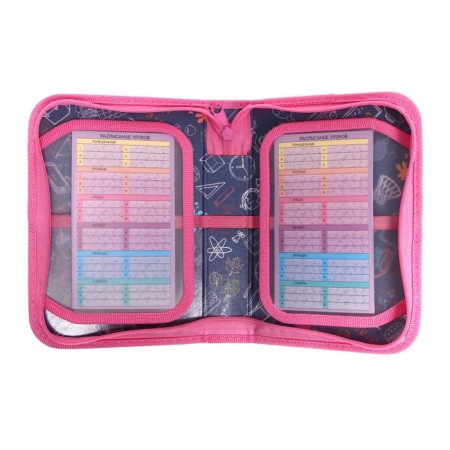 Penal 1 section, 140 x 200 x 40 mm, 2 folding strips, fabric, PCT 09-20-1 "Rainbow Unicorn"-4