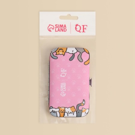 Manicure set "Nice Day", 6 items, in case, pink color-5