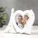 Photo frame plastic 10x10 cm "Eiffel Tower. Love letter" White 16x13 cm