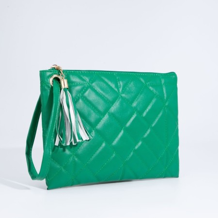 Lightning bag bag, wrist strap, green color-2