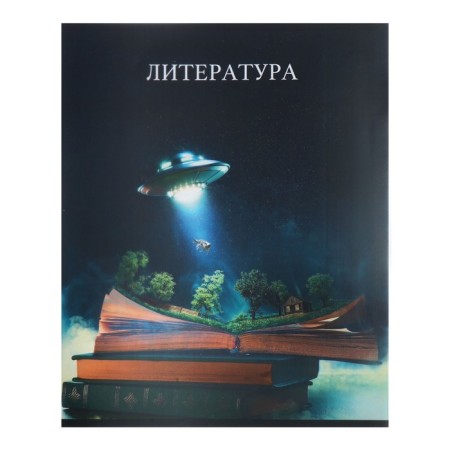 Subject notebook Calligrata Top "School style", 48 sheets in the literature line, with reference material, plastic cover, offset unit