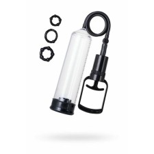 Помпа для пениса Toyfa A-Toys, PVC, цвет чёрный, 23,5 см