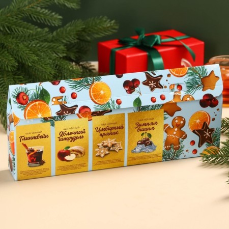 Tea collection “Let the New Year be sweet”, 4 New Year's taste (20 g x 4 pcs).-4