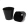 Pothes for seedlings, 400 ml, 8.5 × 8 × 5.5 cm, polyethylene 50 microns, black, Greengo