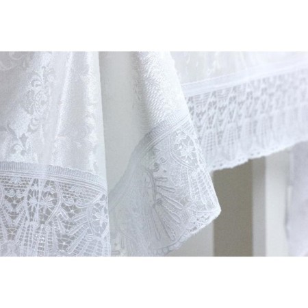 Finished tablecloth Meiwa, rectangular, 122 x 152 cm, white color-1
