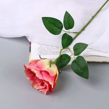 Artificial flowers "tea extract" d-7 cm 44 cm, yellow-pink