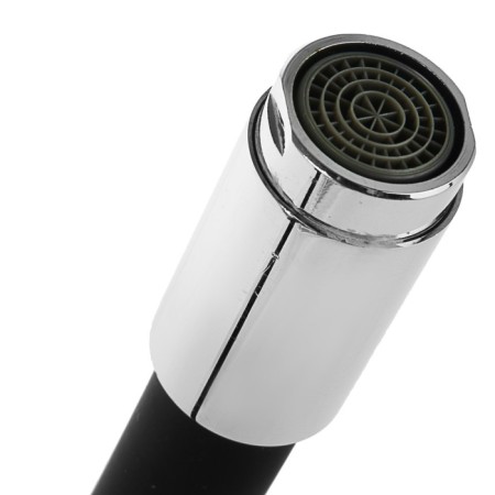 ACCOONAA4883F kitchen mixer, two -wound, silicone spout, silumin, black/chrome-2