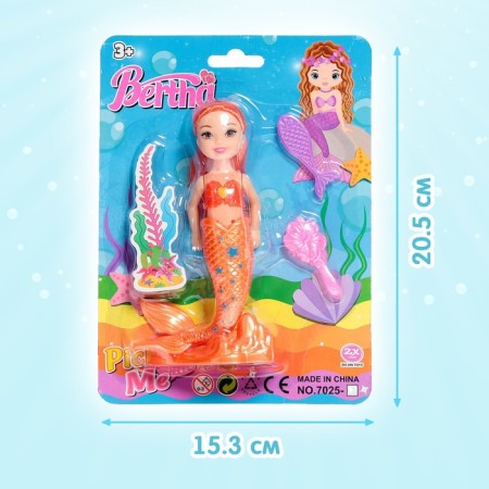 Fairytale doll "Mermaid" with accessories, mix-4
