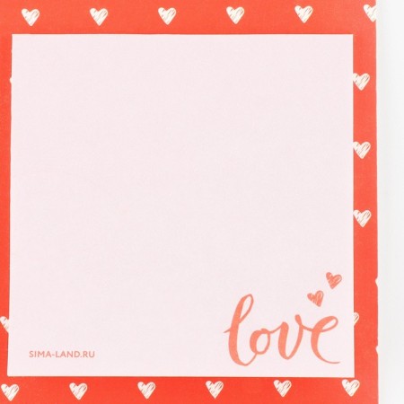 Paper block of 30 sheets in the "heart" envelope-3