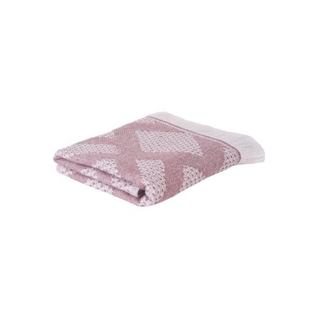 Waffle towel with fringe "Sig-Zag", size 40x60 cm