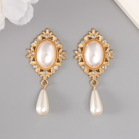 Decor for creativity Metal, plastic "Pearl in colors with a suspension" 5.4x2.5x0.7 cm-2