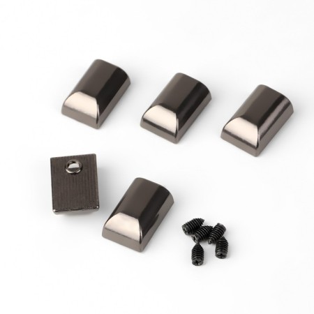 Tips for lightning, 11 mm, 15 × 11 × 6 mm, 5 pcs, black nickel color-1