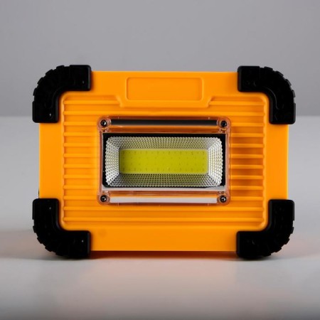 LED spotlight, 15 W, 2400 mAh, solar panel, USB, charging for phone-1