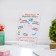 Poster on the stand "Mommy! Our dear!" plexiglass, 11.5 x 20 cm