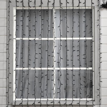 Garland "Curtain" 2 × 3 m, IP65, UMS, dark rubber thread, 760 LED, glow warm white, 220 V-1