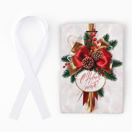 Gift package with the New Year tape, 13 x 19 x 9 cm, New Year-6