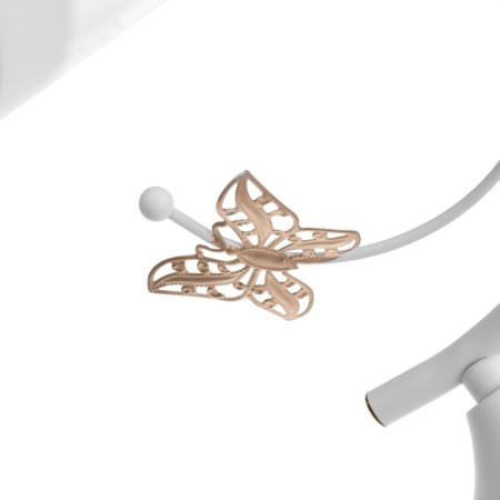 MIA chandelier 3x60W E27 white, gold 52x18x24cm-5