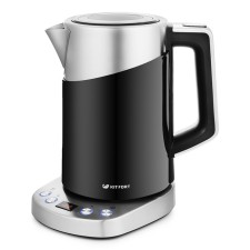 Чайник электрический Kitfort KT-660-2, металл, 1.7 л, 2200 Вт, регулировка t°, чёрный