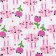 Diaper pink bunny 102x120cm, culinary 130g/m, 100% cotton